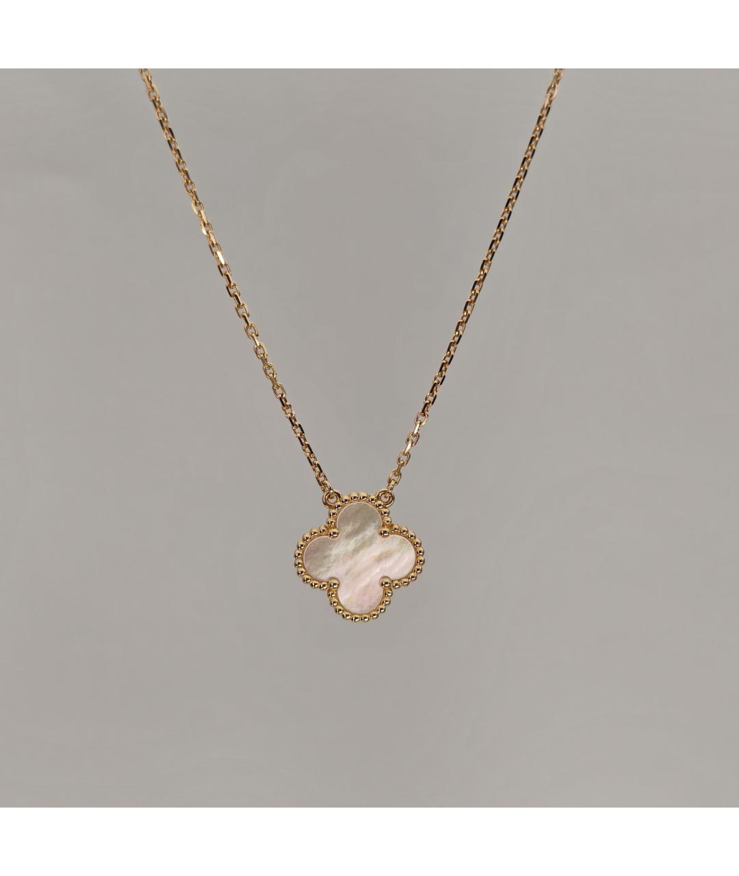 VAN CLEEF & ARPELS Белое колье из желтого золота, фото 3