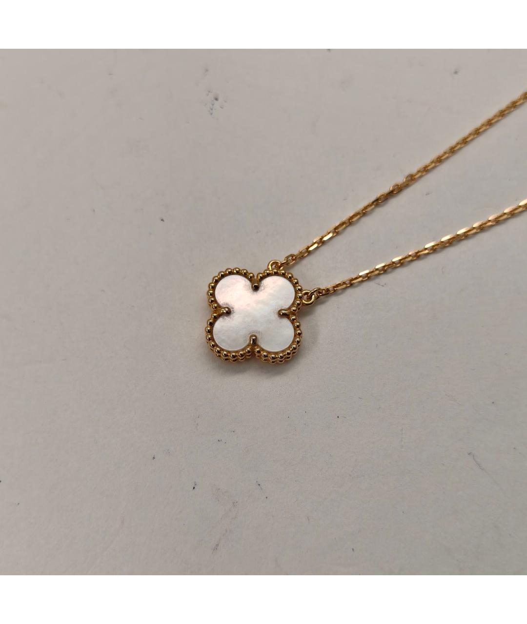 VAN CLEEF & ARPELS Белое колье из желтого золота, фото 5