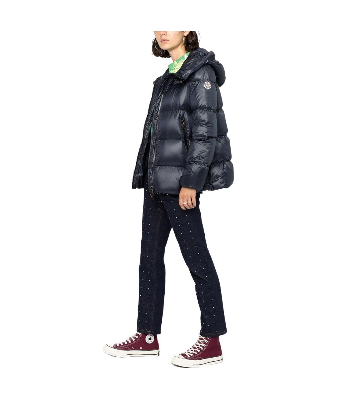 MONCLER Синий пуховик, фото 4