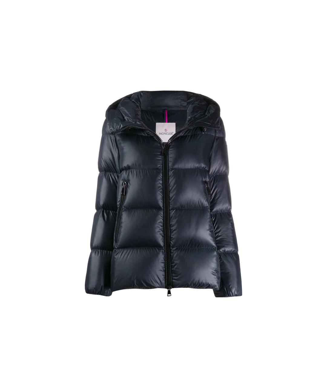 MONCLER Синий пуховик, фото 1