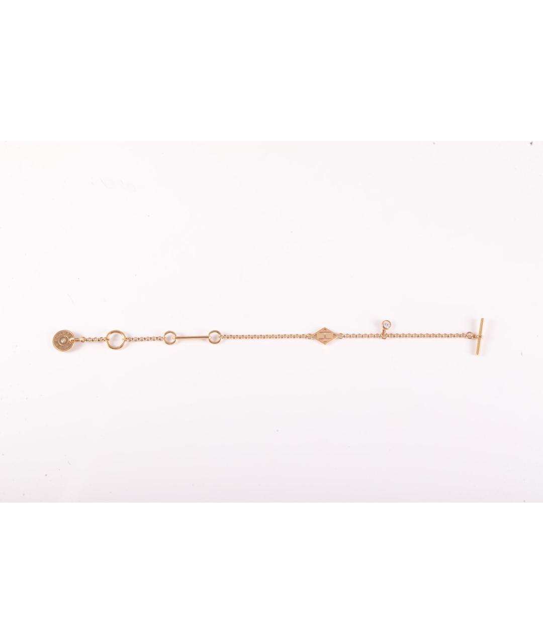 HERMES Золотой браслет из розового золота, фото 3