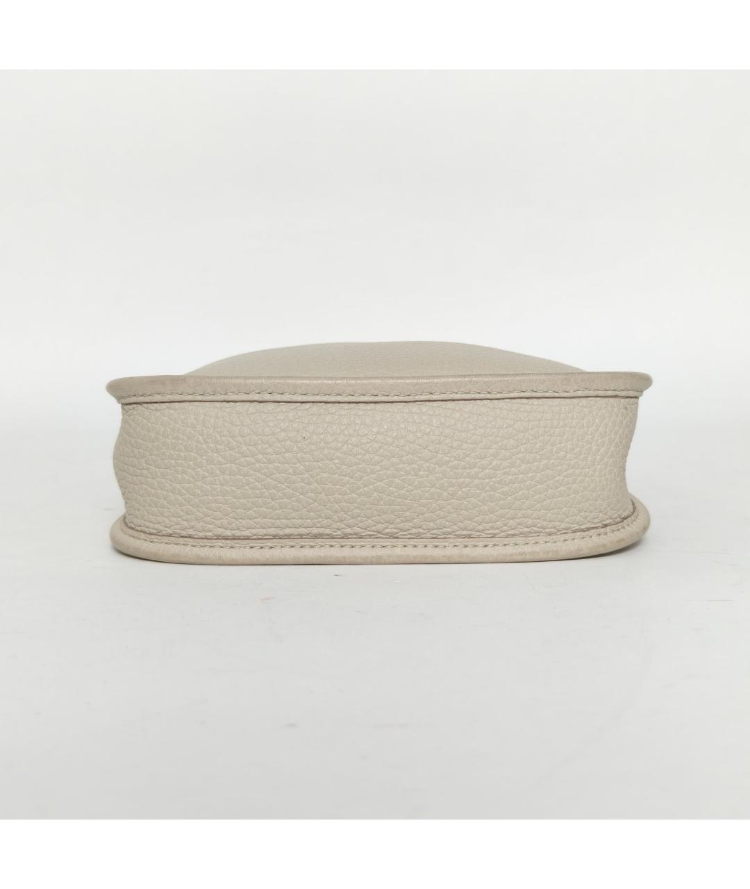 HERMES Белая кожаная сумка через плечо, фото 8