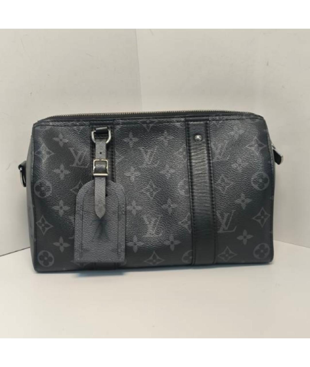 LOUIS VUITTON Черная дорожная/спортивная сумка, фото 8