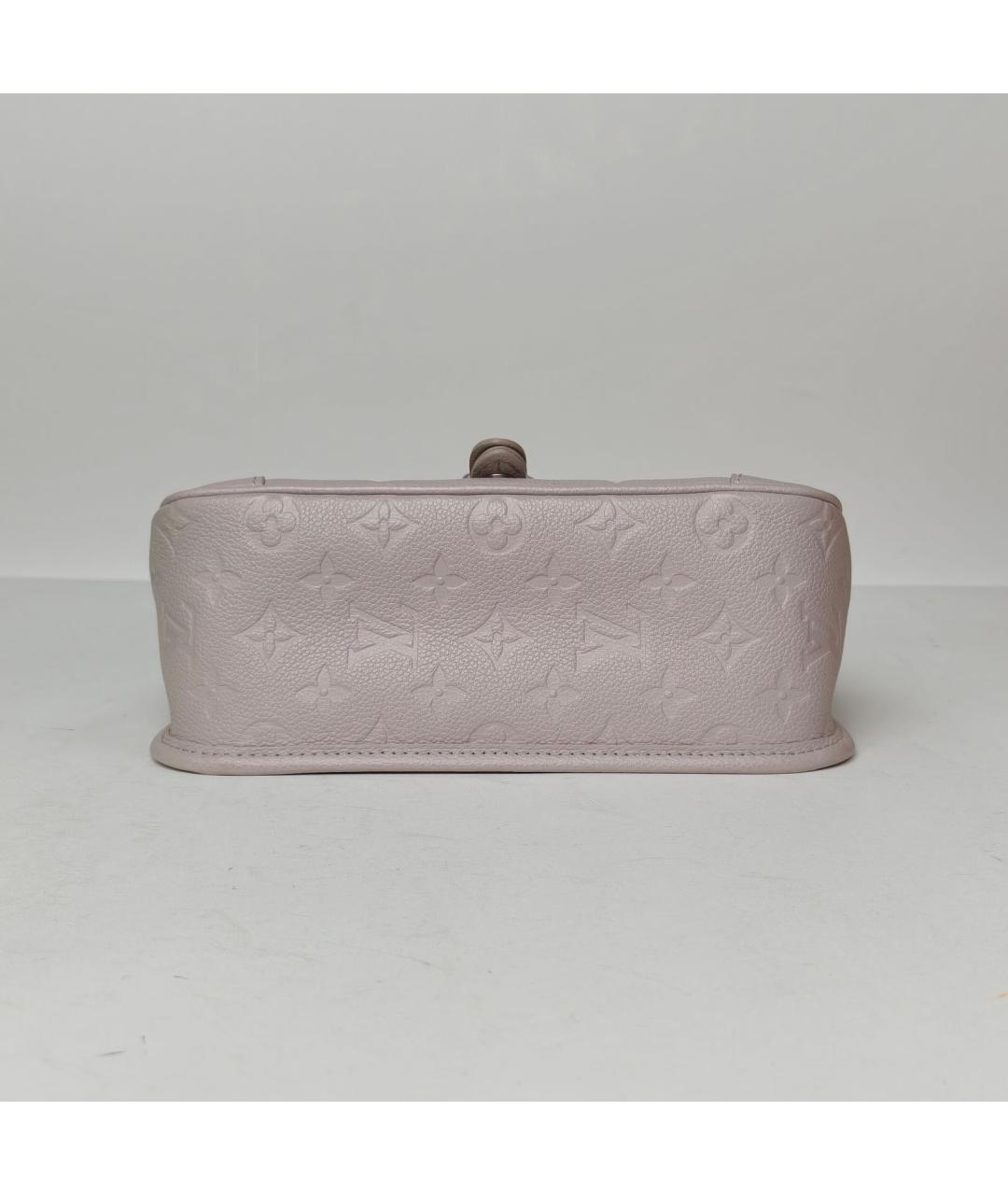 LOUIS VUITTON Серая кожаная сумка через плечо, фото 6