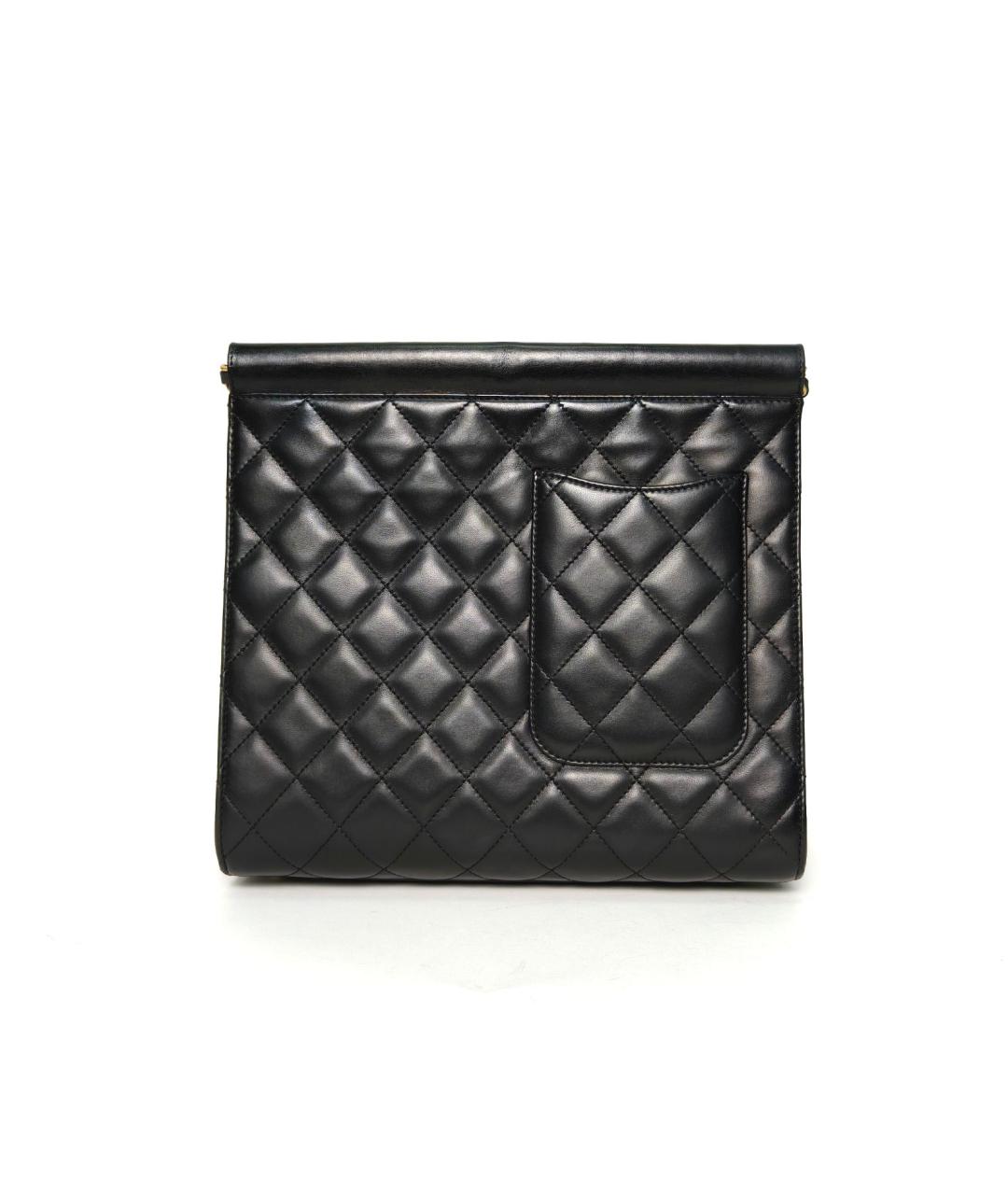 CHANEL Черная кожаная сумка через плечо, фото 4