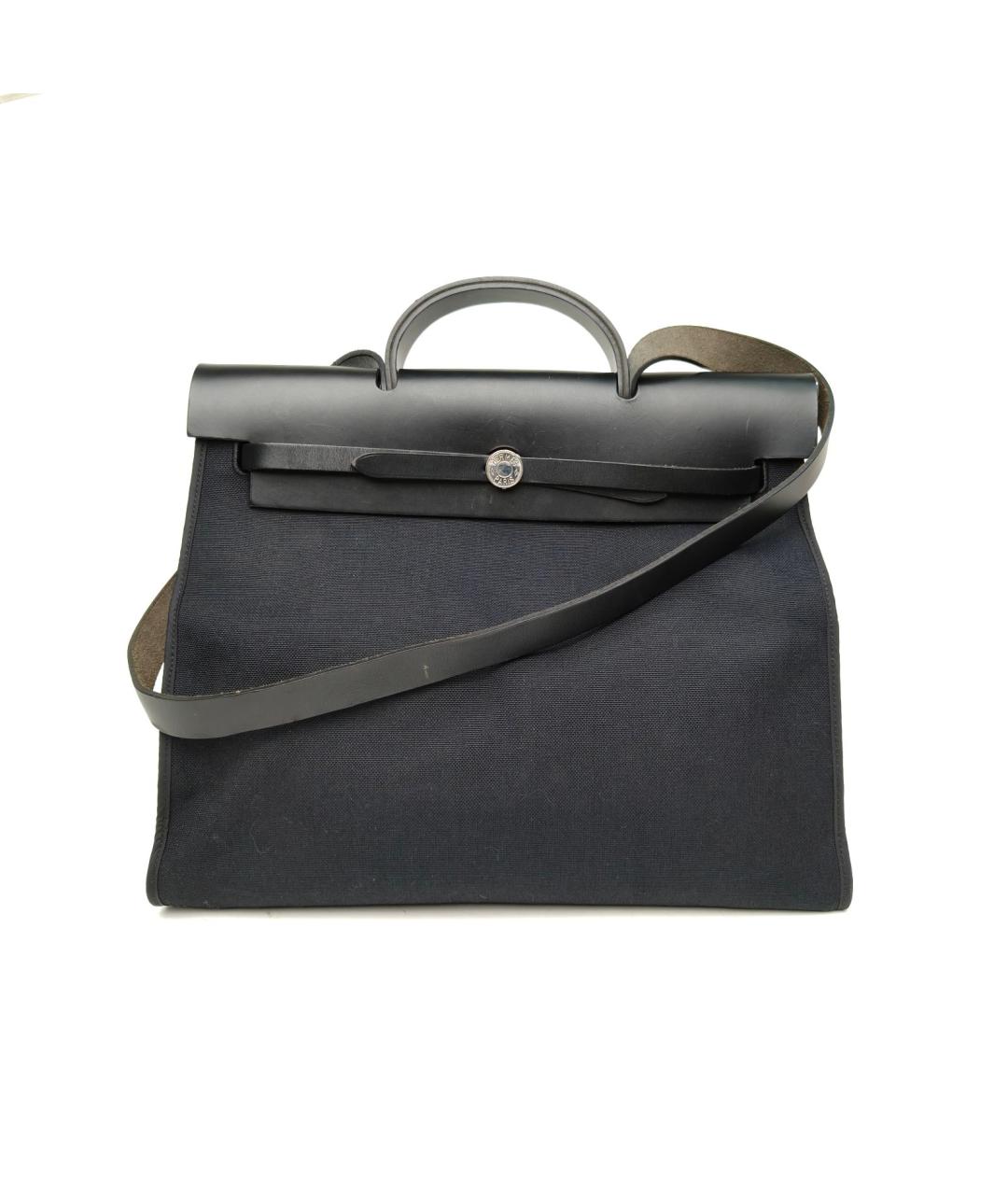 HERMES Черная тканевая сумка через плечо, фото 2