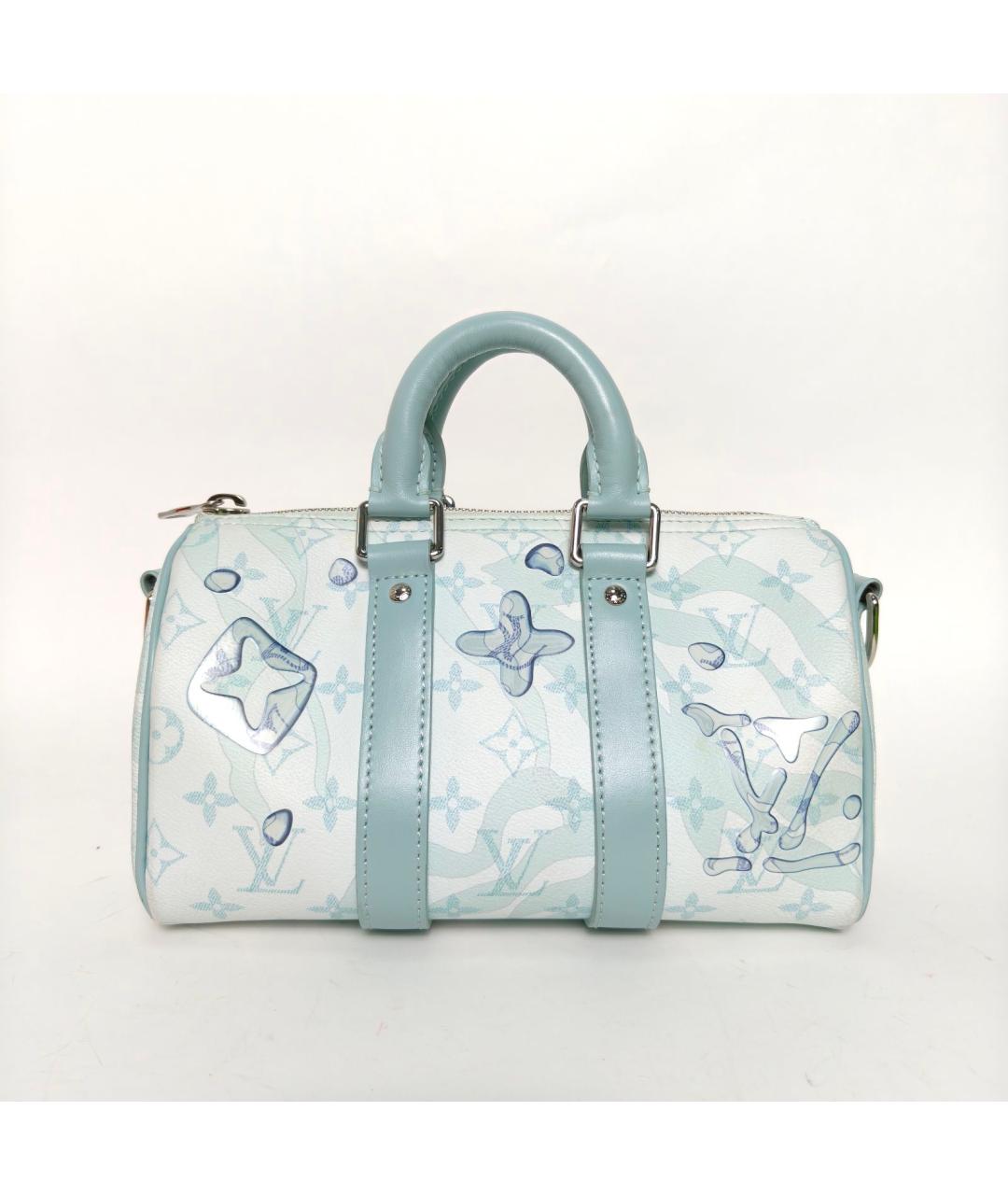 LOUIS VUITTON Голубая дорожная/спортивная сумка, фото 4