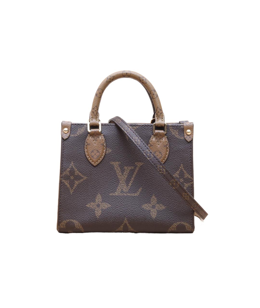 LOUIS VUITTON Коричневая сумка с короткими ручками, фото 10
