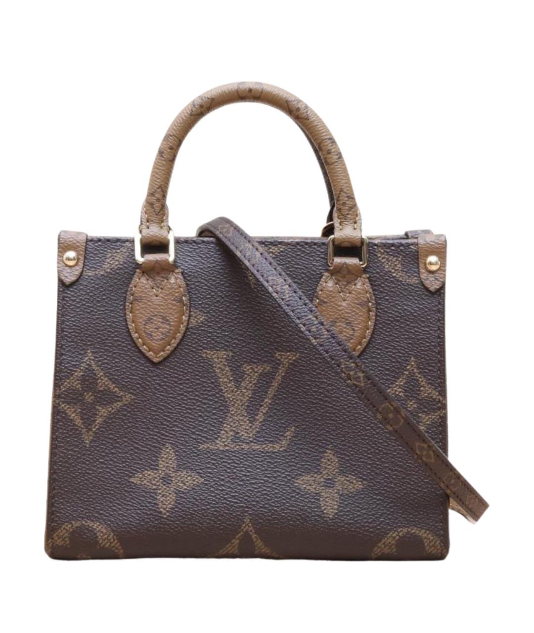 LOUIS VUITTON Коричневая сумка с короткими ручками, фото 1