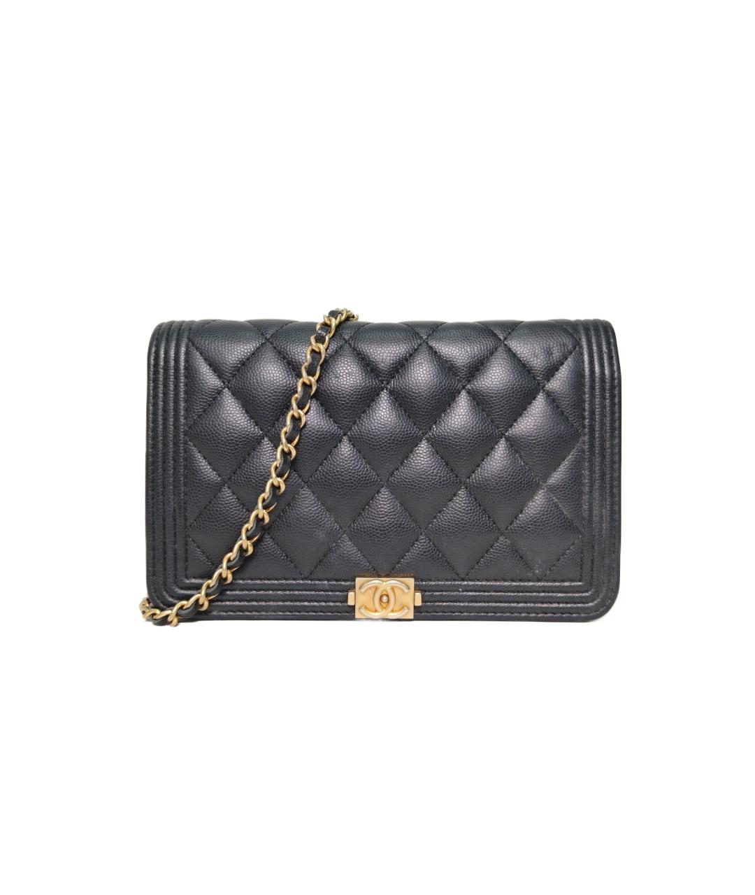 CHANEL Черная кожаная сумка через плечо, фото 10