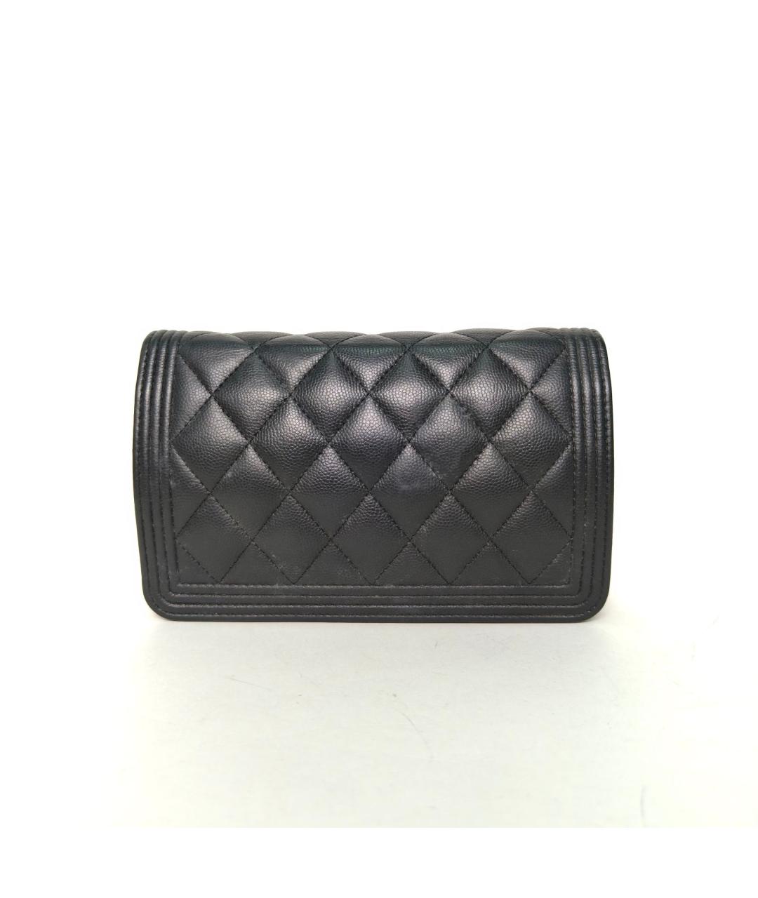 CHANEL Черная кожаная сумка через плечо, фото 4