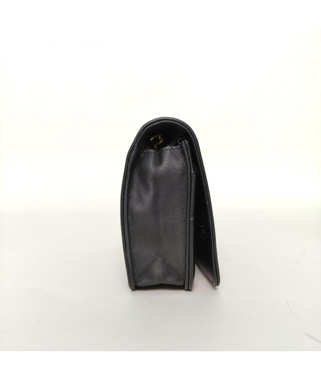 CHANEL Черная кожаная сумка через плечо, фото 5