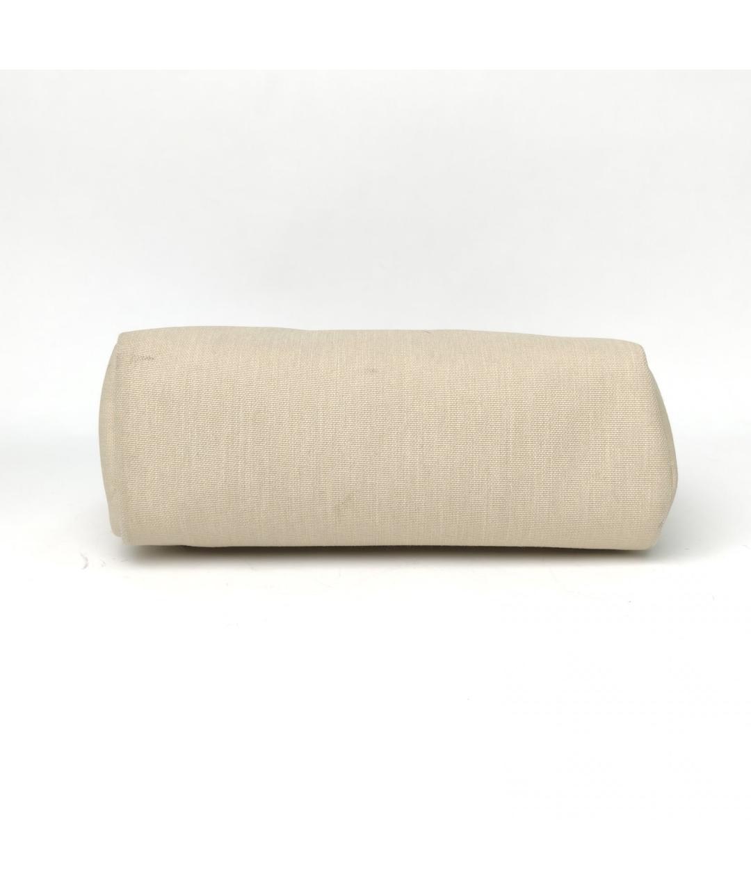 HERMES Бежевая тканевая сумка через плечо, фото 9