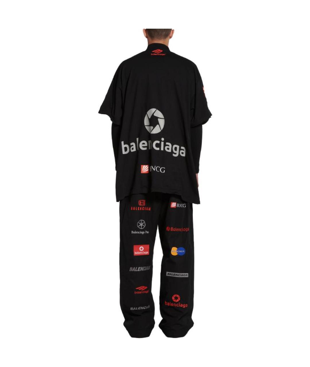 BALENCIAGA Черная футболка, фото 4