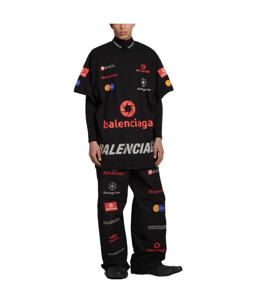 BALENCIAGA Черная футболка, фото 3