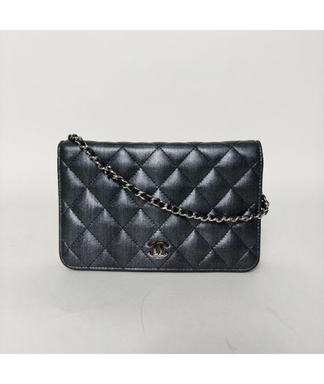 CHANEL Черная кожаная сумка через плечо, фото 2