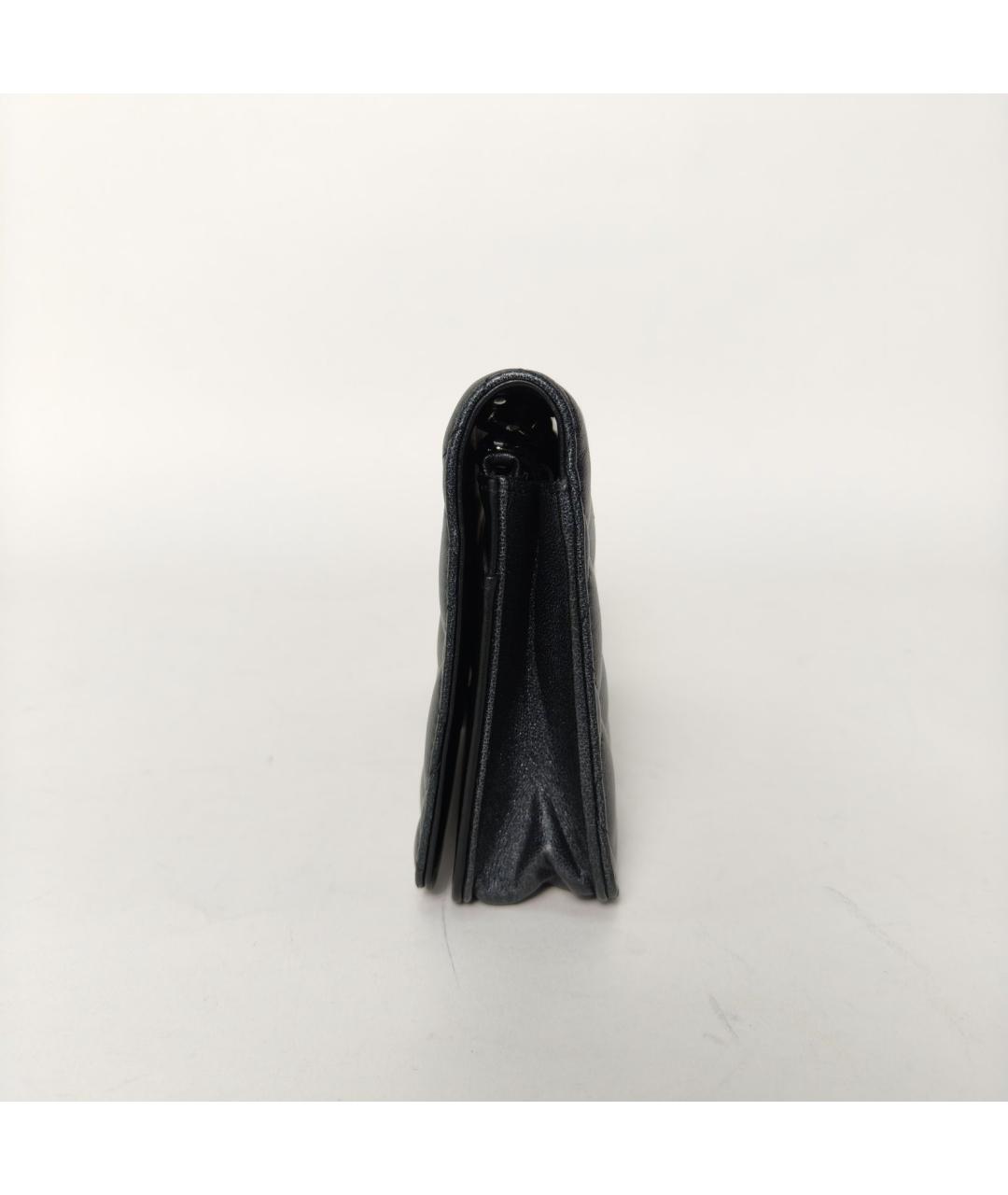 CHANEL Черная кожаная сумка через плечо, фото 5