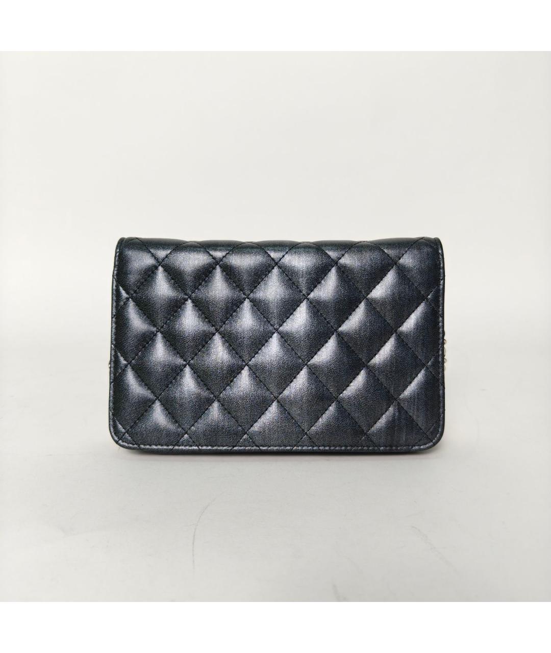 CHANEL Черная кожаная сумка через плечо, фото 4