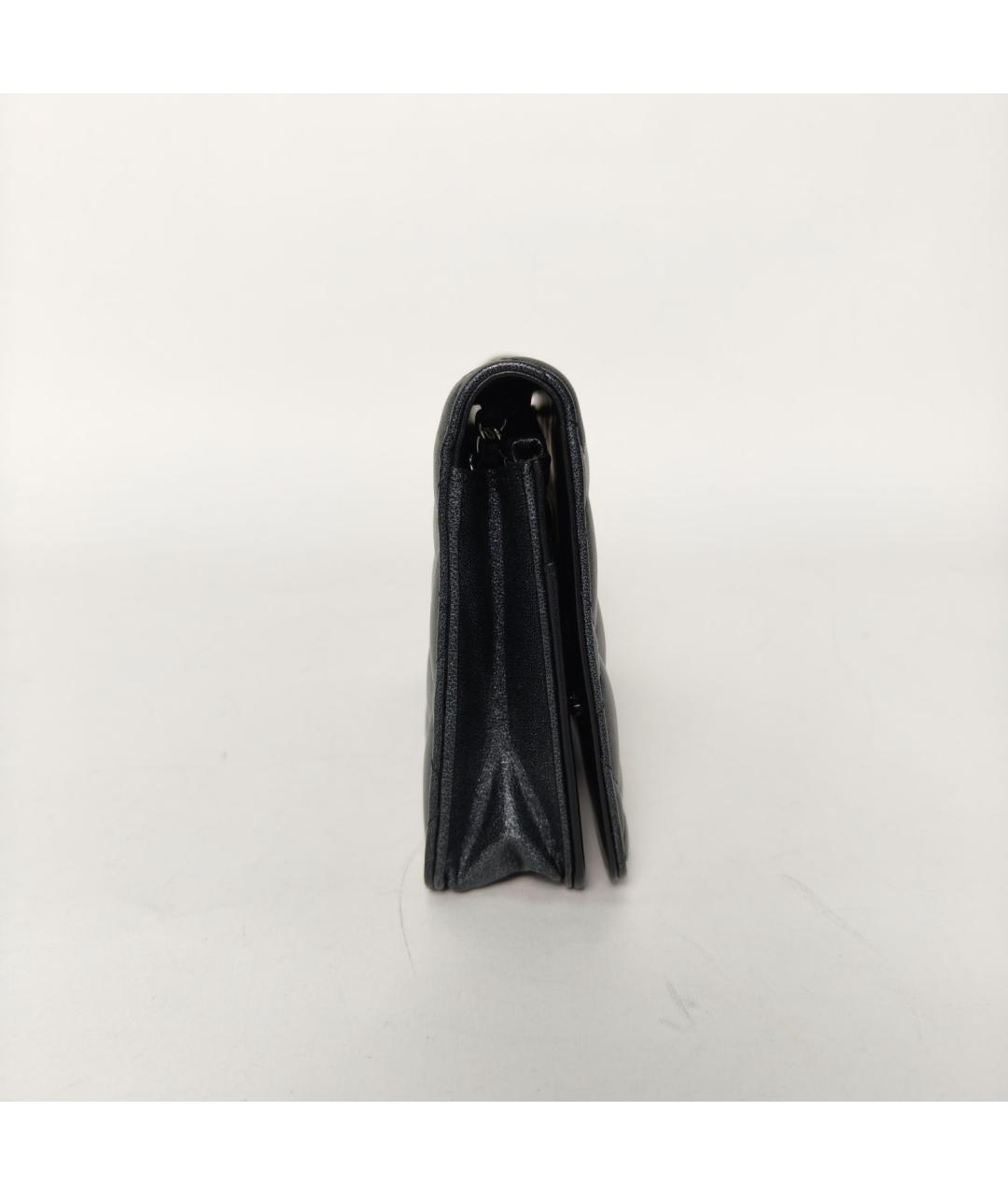 CHANEL Черная кожаная сумка через плечо, фото 3