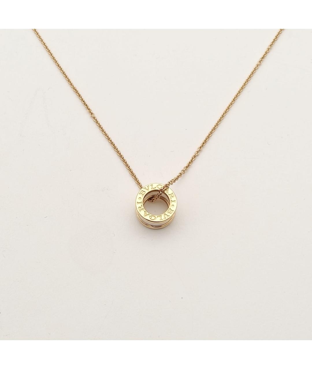 BVLGARI Белая подвеска из розового золота, фото 2
