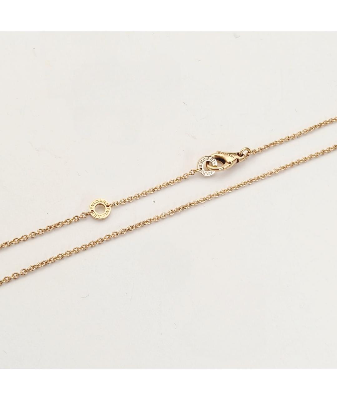BVLGARI Белая подвеска из розового золота, фото 6