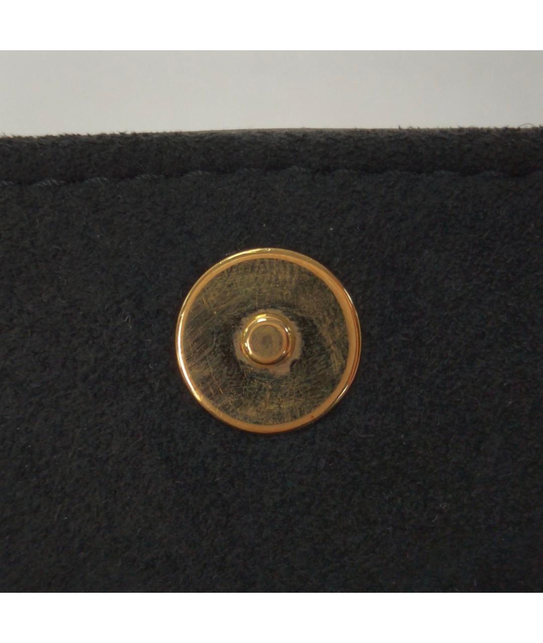 LOUIS VUITTON Черная кожаная сумка через плечо, фото 8