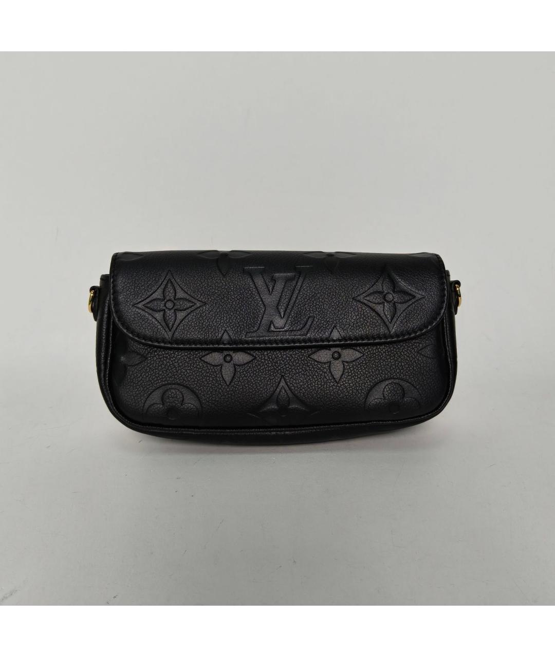 LOUIS VUITTON Черная кожаная сумка через плечо, фото 2