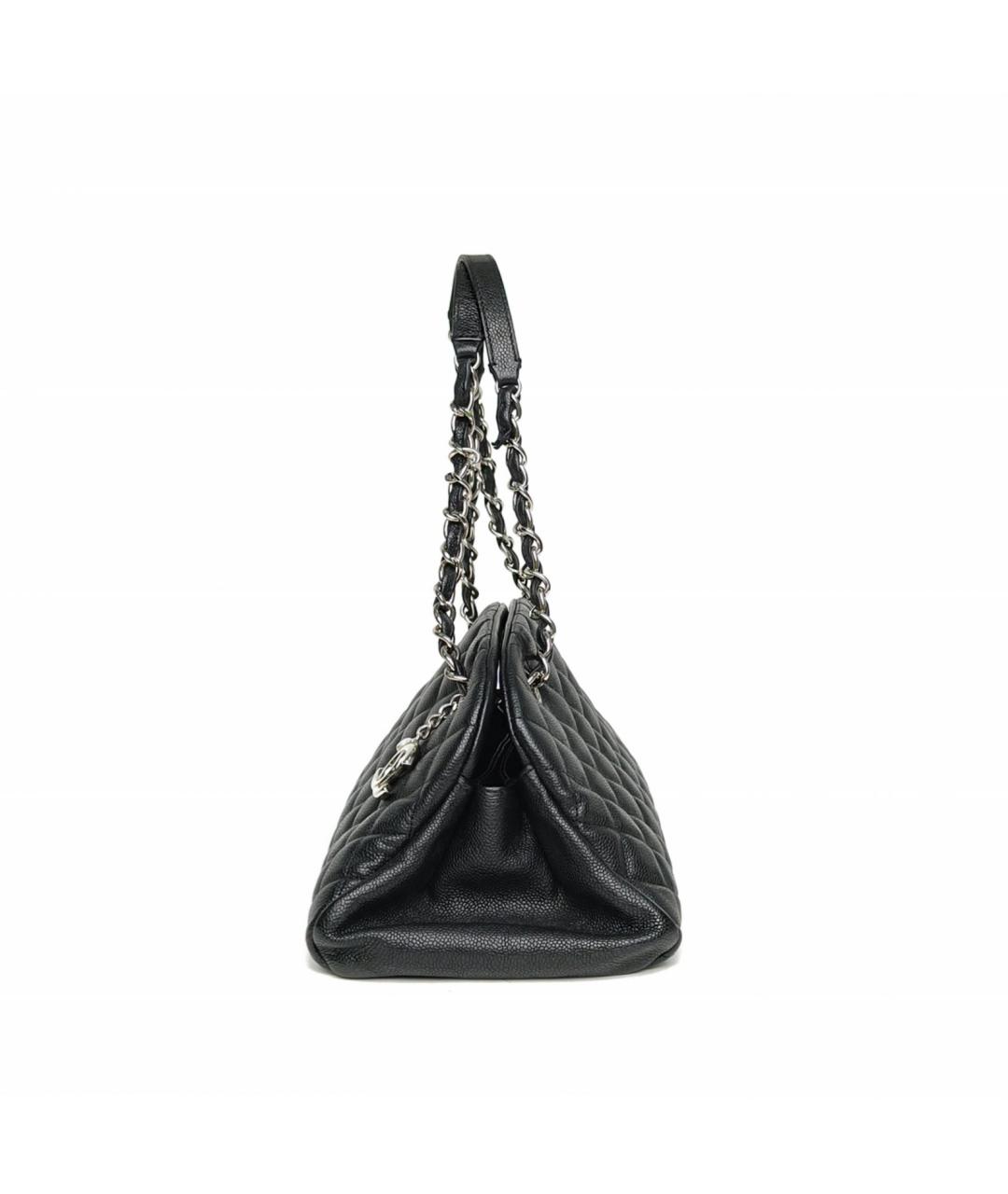 CHANEL Черная кожаная сумка через плечо, фото 3