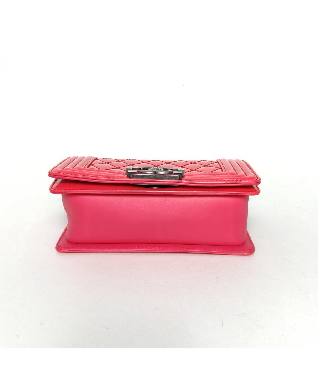 CHANEL Красная сумка через плечо из лакированной кожи, фото 6