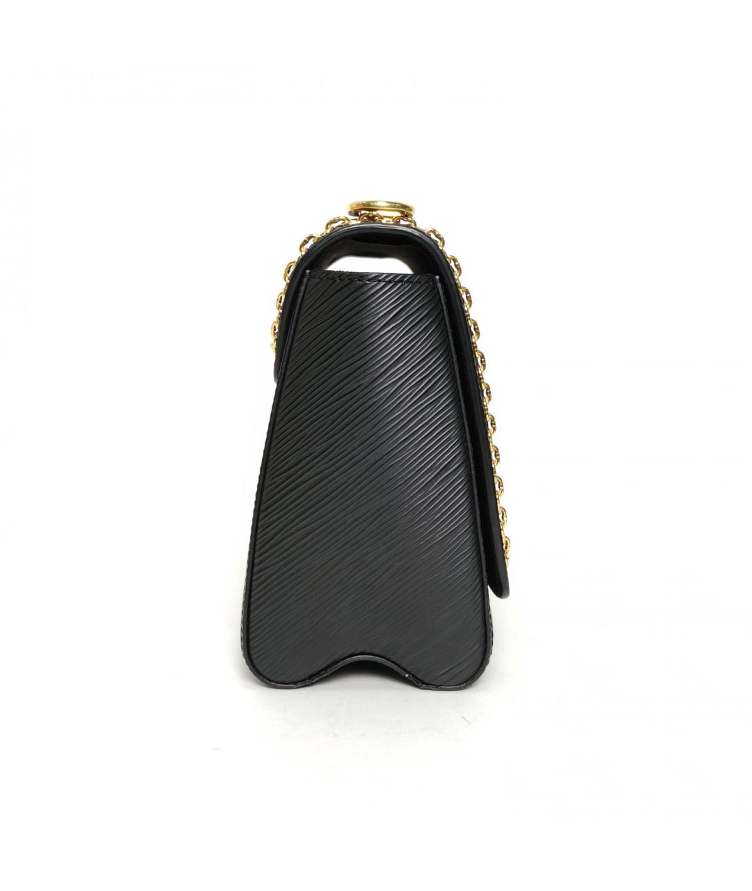 LOUIS VUITTON Черная кожаная сумка через плечо, фото 3