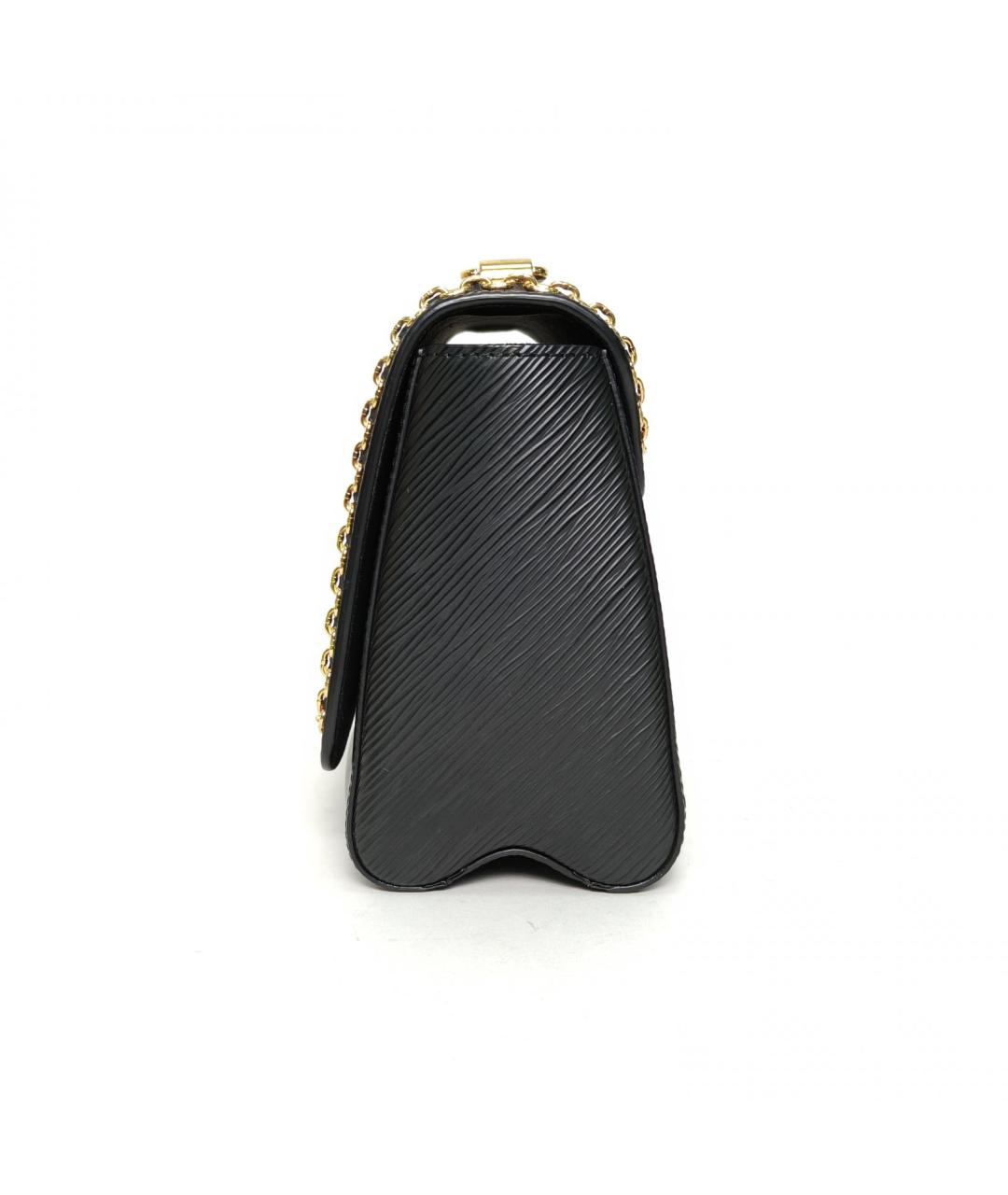 LOUIS VUITTON Черная кожаная сумка через плечо, фото 5