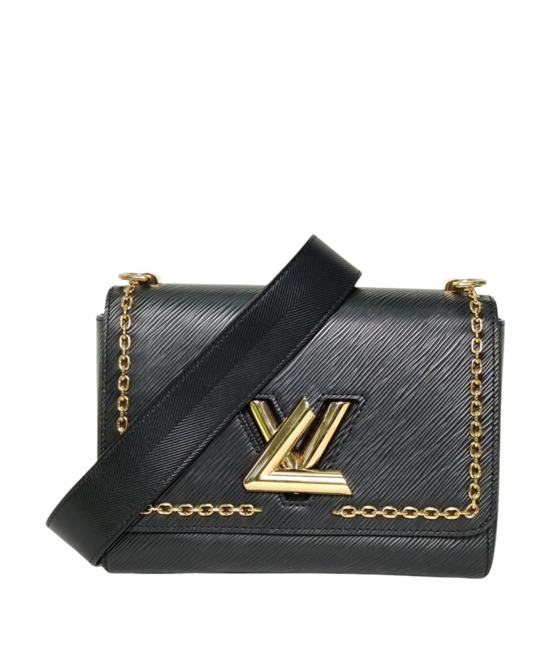 LOUIS VUITTON Черная кожаная сумка через плечо, фото 1