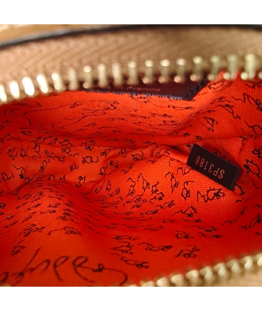 LOUIS VUITTON Антрацитовая кожаная сумка через плечо, фото 7