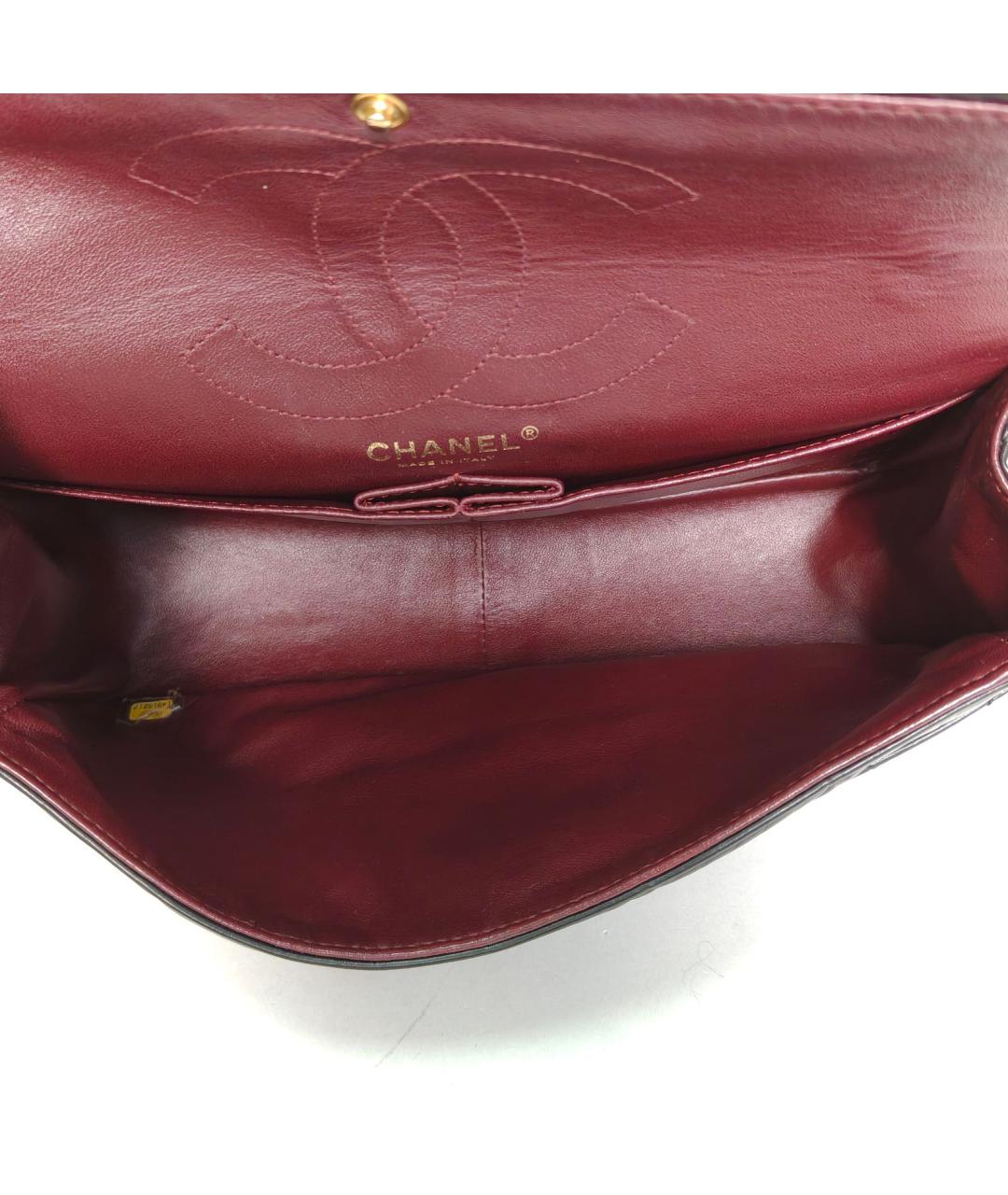 CHANEL Черная кожаная сумка через плечо, фото 8