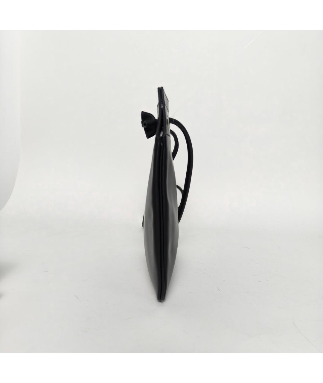 HERMES Черная кожаная сумка через плечо, фото 5