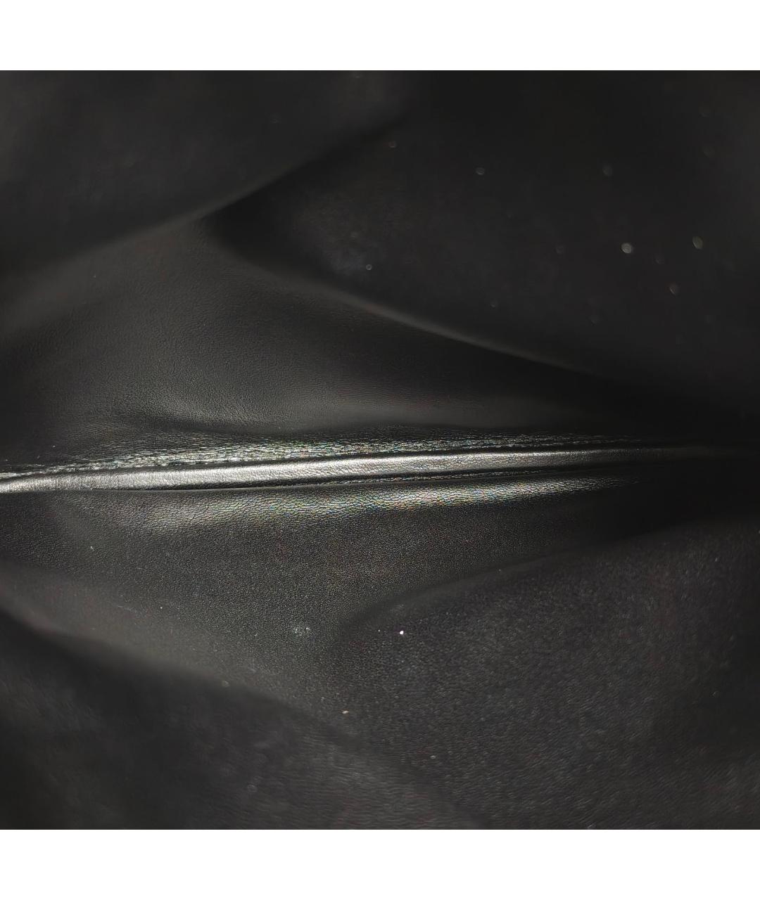 HERMES Черная кожаная сумка через плечо, фото 7