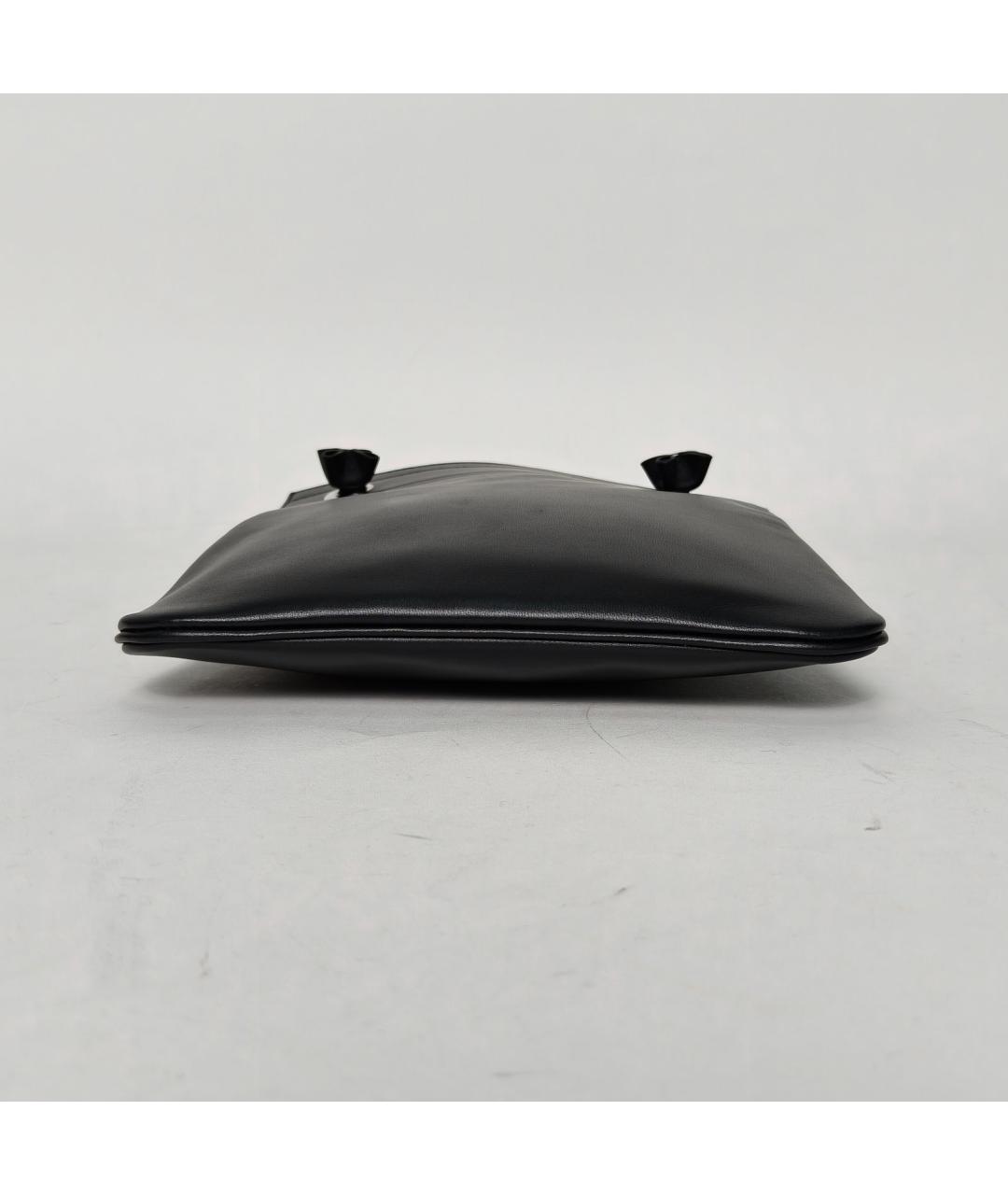 HERMES Черная кожаная сумка через плечо, фото 6