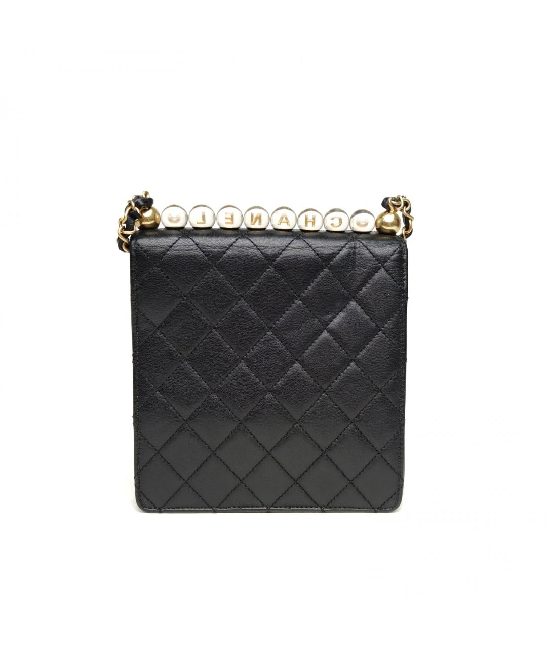 CHANEL Черная кожаная сумка через плечо, фото 4