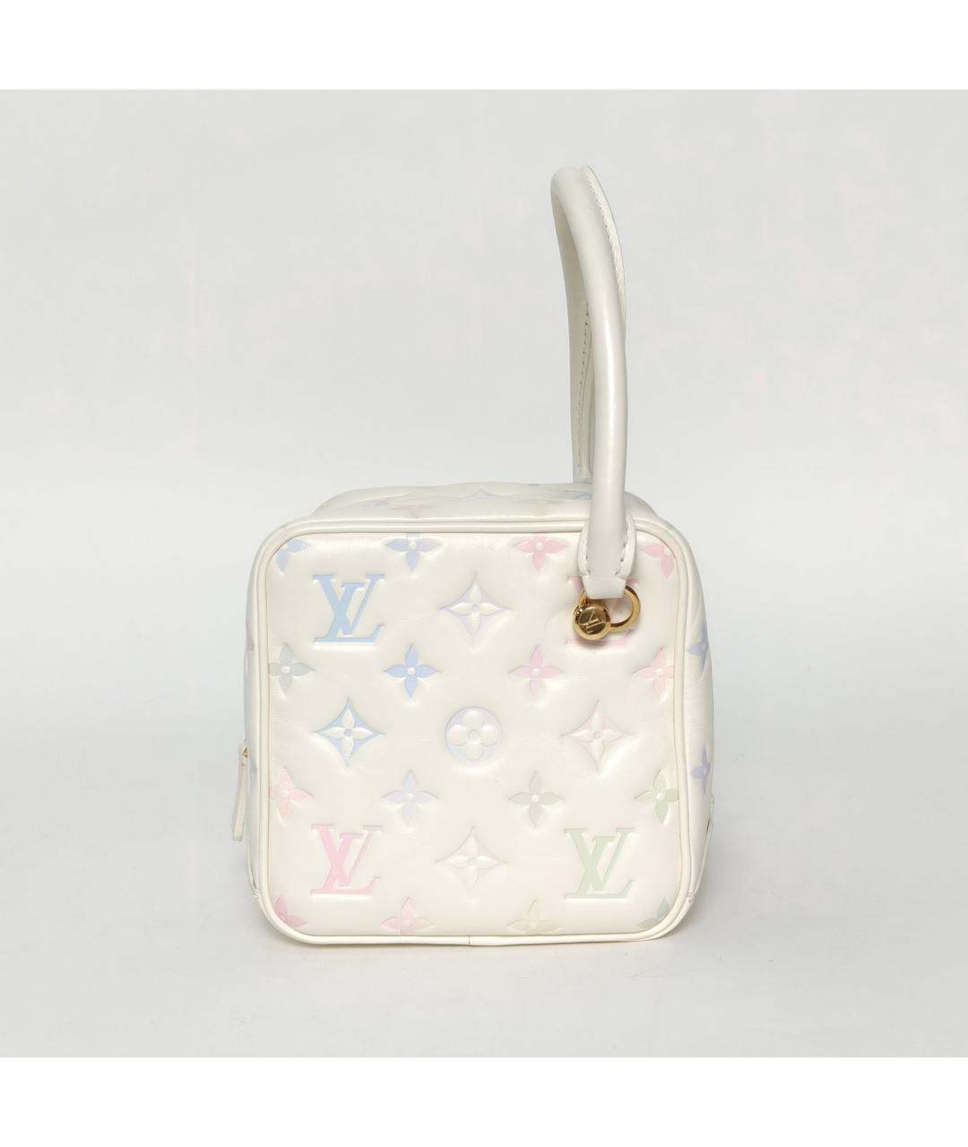 LOUIS VUITTON Белая кожаная сумка через плечо, фото 2