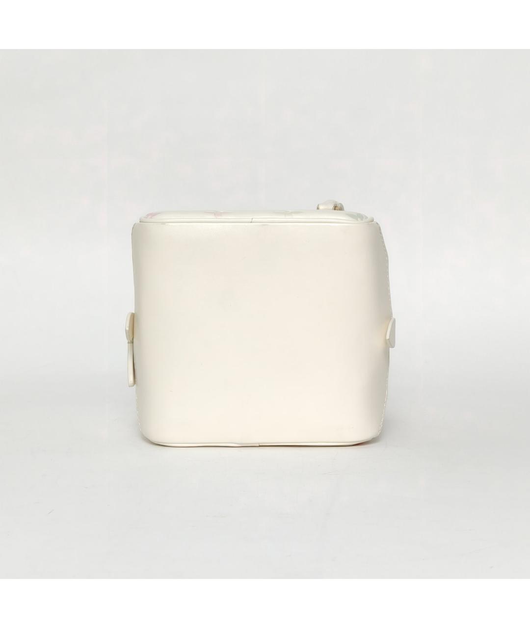 LOUIS VUITTON Белая кожаная сумка через плечо, фото 6