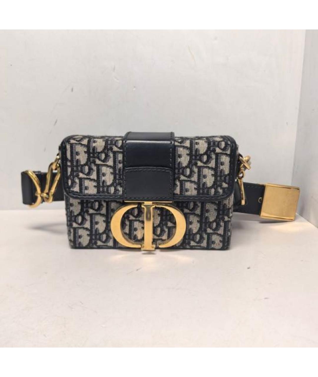 CHRISTIAN DIOR Темно-синяя сумка через плечо, фото 9