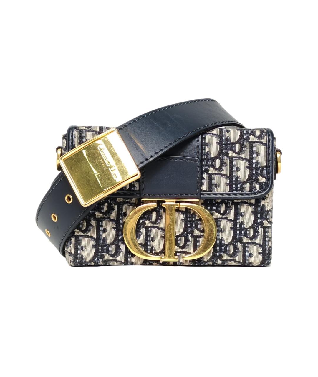 CHRISTIAN DIOR Темно-синяя сумка через плечо, фото 10