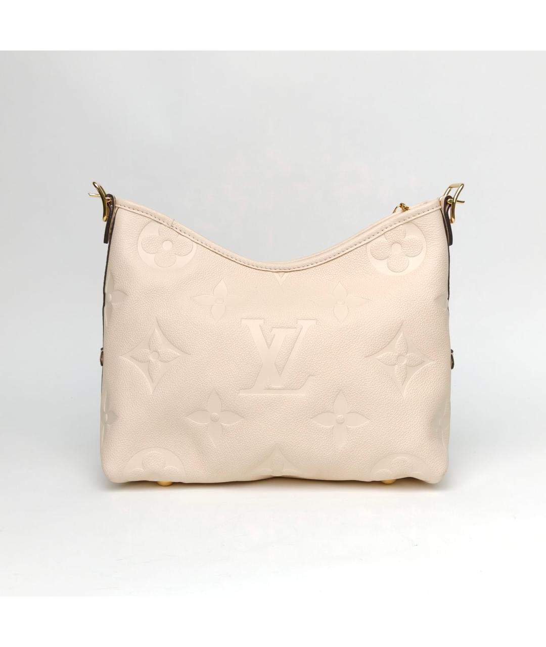 LOUIS VUITTON Белая кожаная сумка через плечо, фото 4