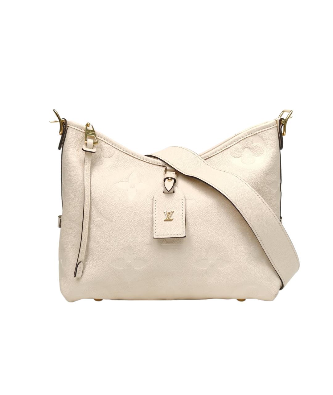 LOUIS VUITTON Белая кожаная сумка через плечо, фото 10