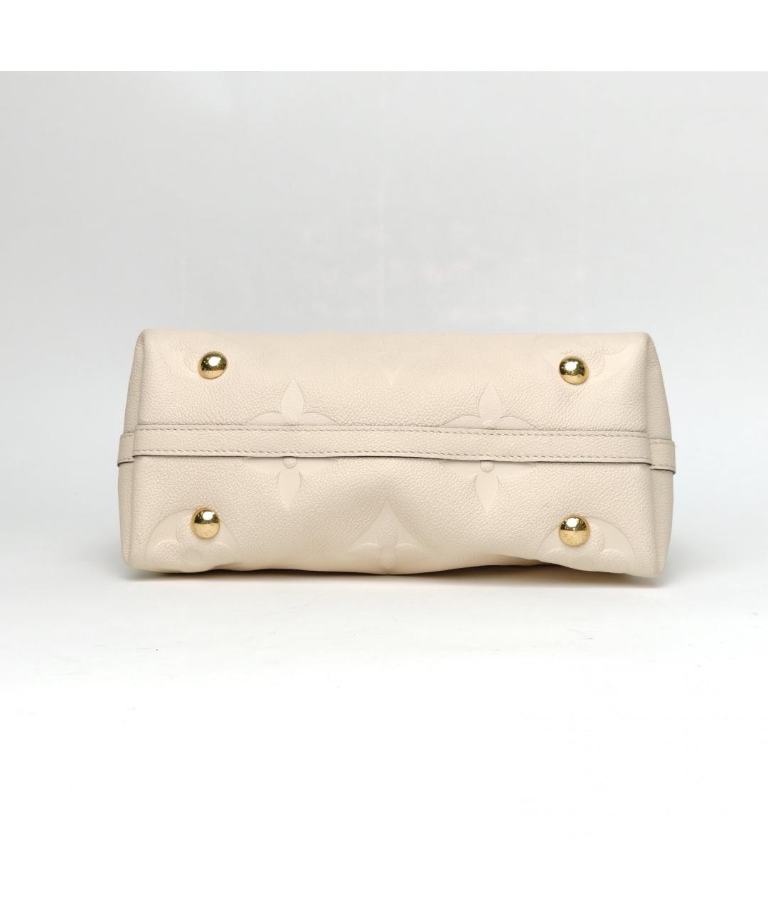LOUIS VUITTON Белая кожаная сумка через плечо, фото 6