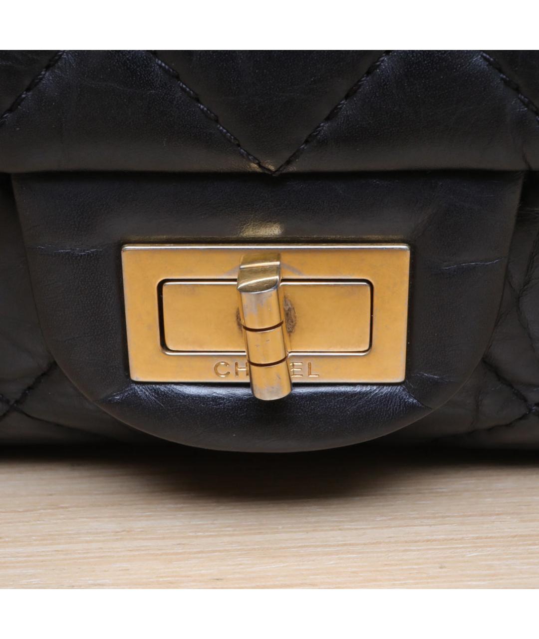 CHANEL Черная кожаная сумка через плечо, фото 8