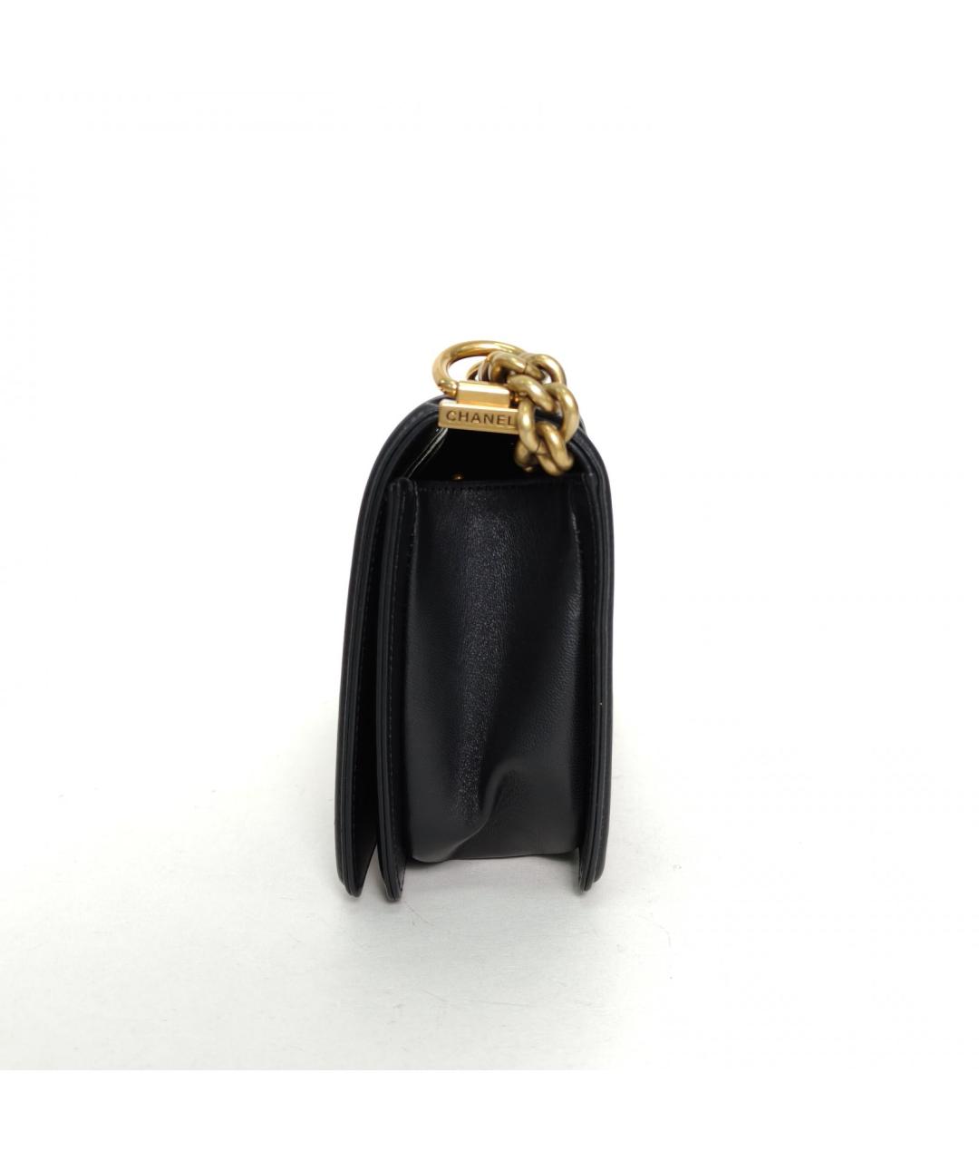 CHANEL Черная кожаная сумка через плечо, фото 3
