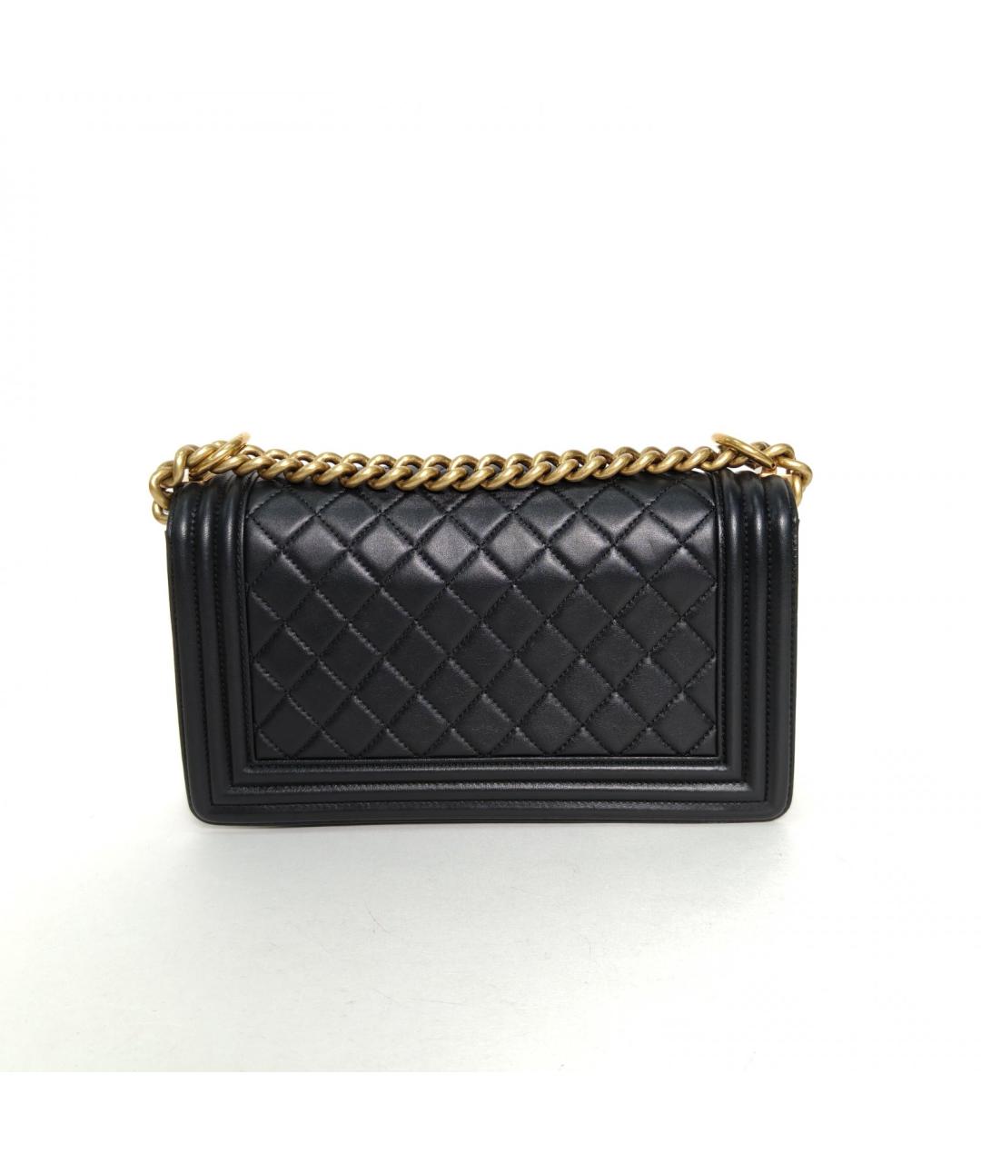 CHANEL Черная кожаная сумка через плечо, фото 4