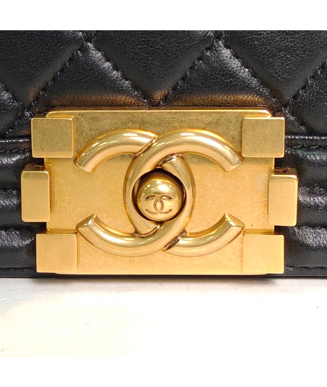 CHANEL Черная кожаная сумка через плечо, фото 7
