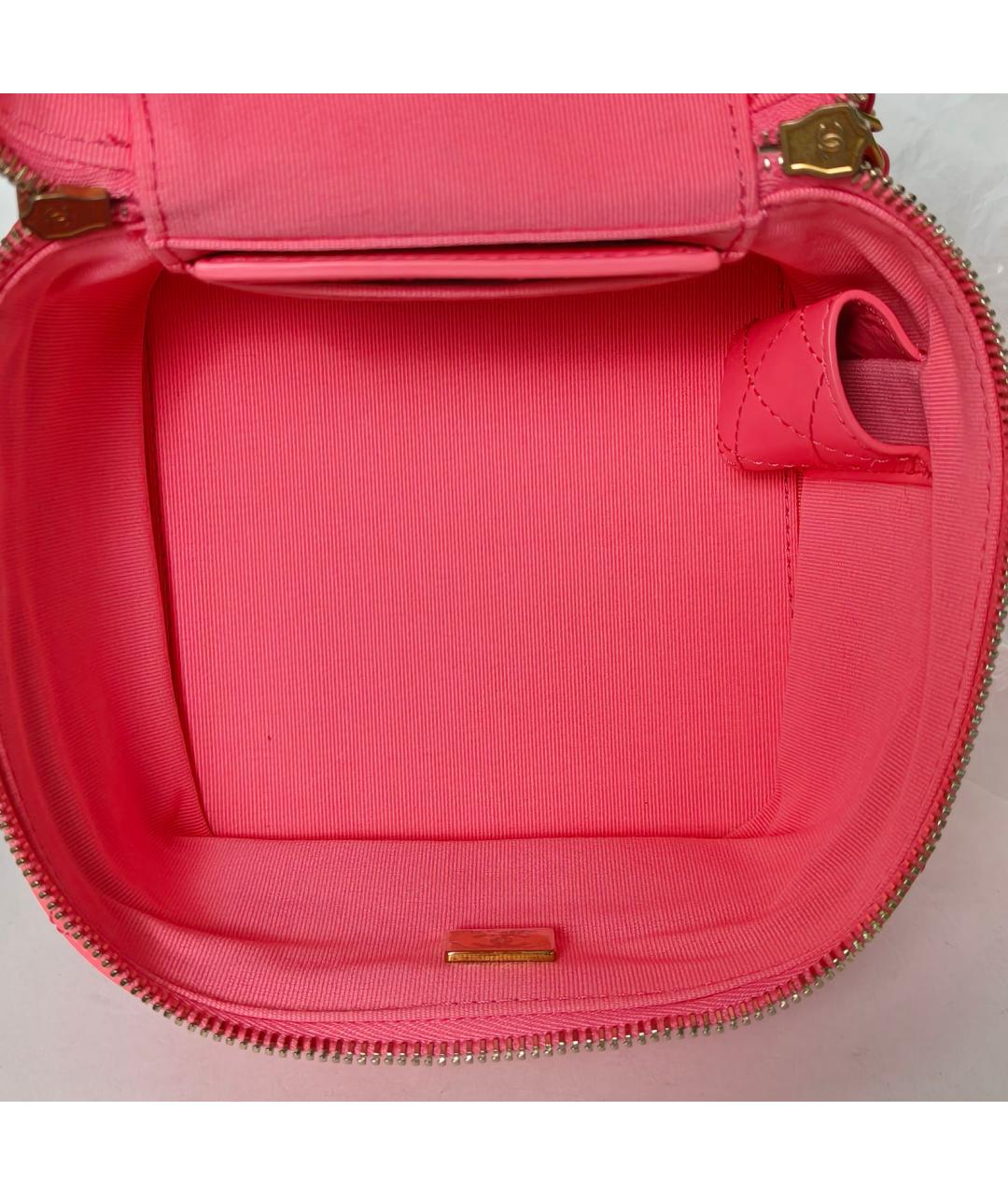 CHANEL Розовая кожаная сумка через плечо, фото 8